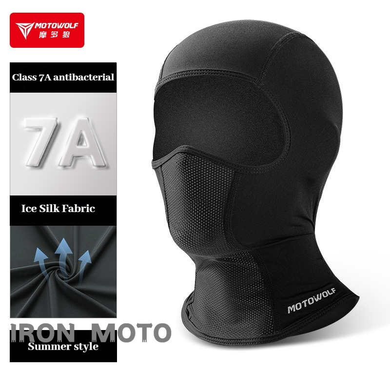 Motorcycle Gear Full Set - Motowolf 夏サイクリングキャップアイスシルク通気性抗 UV 目出し帽男性女性フルフェイスマスクオートバイランニングクールスポーツギア