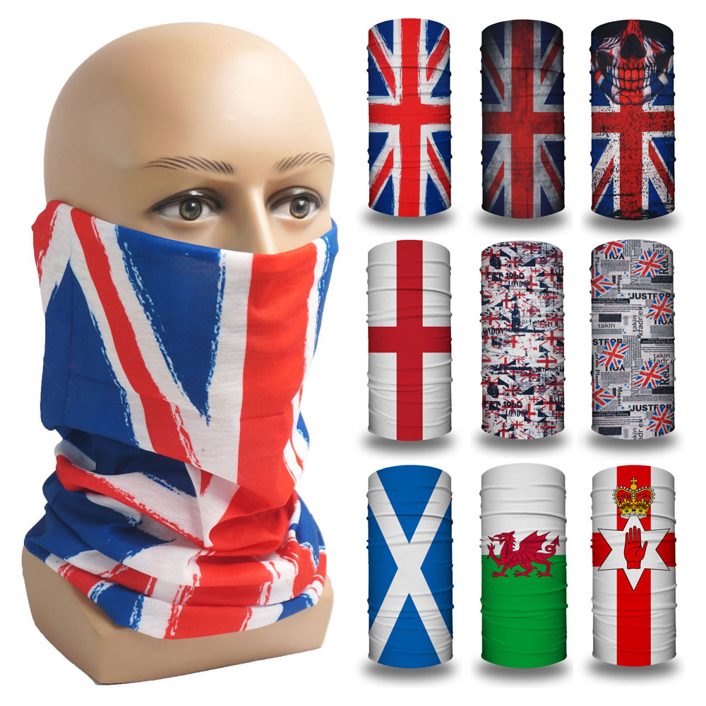 Motorcycle Gear Uk - 自転車のヘッドスカーフ、ハイキングスカーフ、オートバイのファンダナ、ネックゲートル、国旗のバンダナ、英国、イギリス、イギリス、スコットランド、オランダ