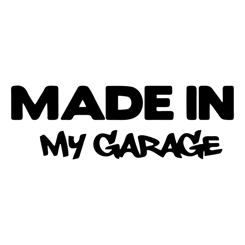 Motorcycle Gear White - 17.8*5.9 センチメートル私のガレージで作られたおかしいカースタイリング車のステッカーデカールカースタイリングオートバイボディクールカバーブラック/ホワイト/レーザー