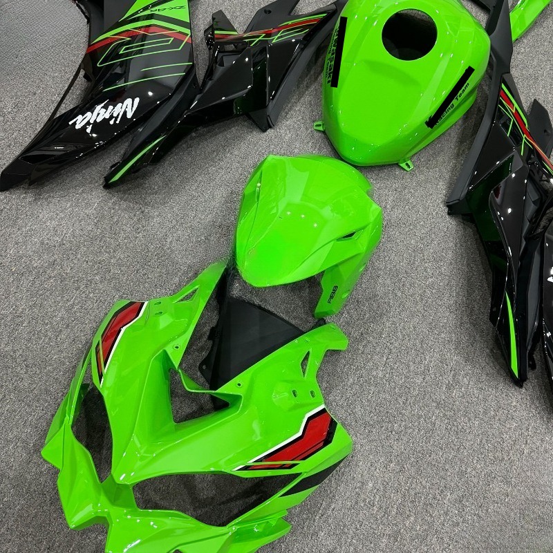 Motorcycle Gear Full Set - カワサキ ニンジャ400 2018-2025 ABSフルボディワークセット インジェクションABSプラスチック製 ツーホイールギア