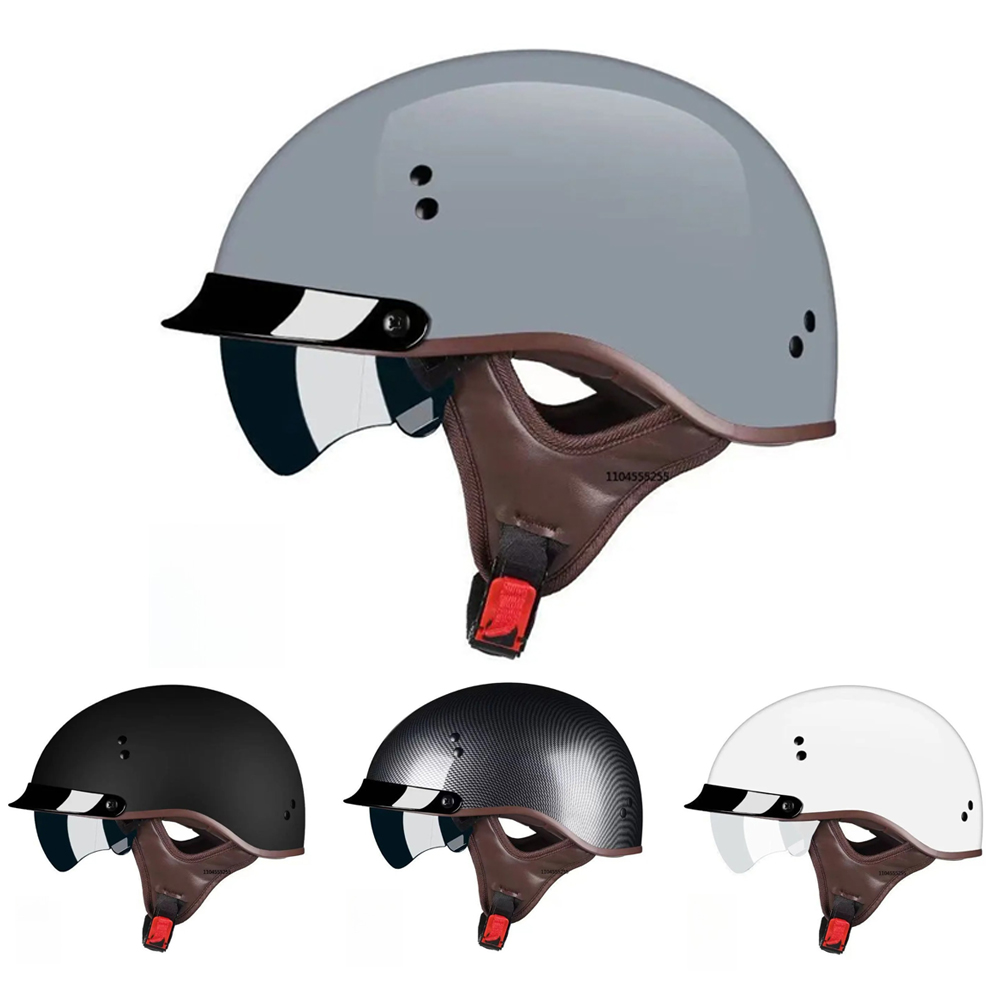 Motorcycle Gear Vintage - オートバイヘルメット DOT認証 ヴィンテージ ドイツ製 ハーフヘルメット オープンフェイス