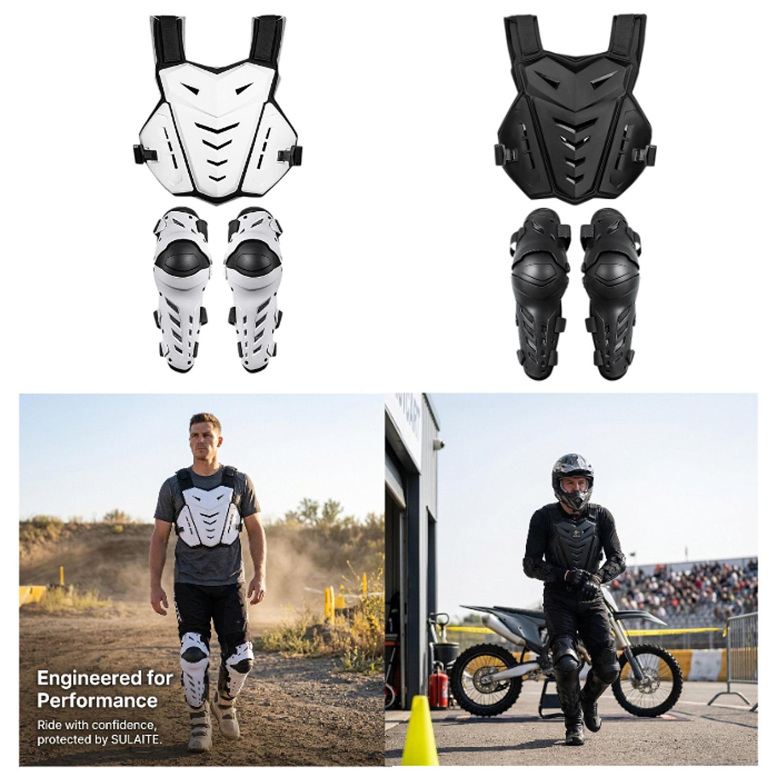 Motorcycle Gear Jacket Women - 人間工学に基づいた胸部プロテクター、膝パッド、男女兼用バイク用保護ジャケット、通気性のあるライディングギア