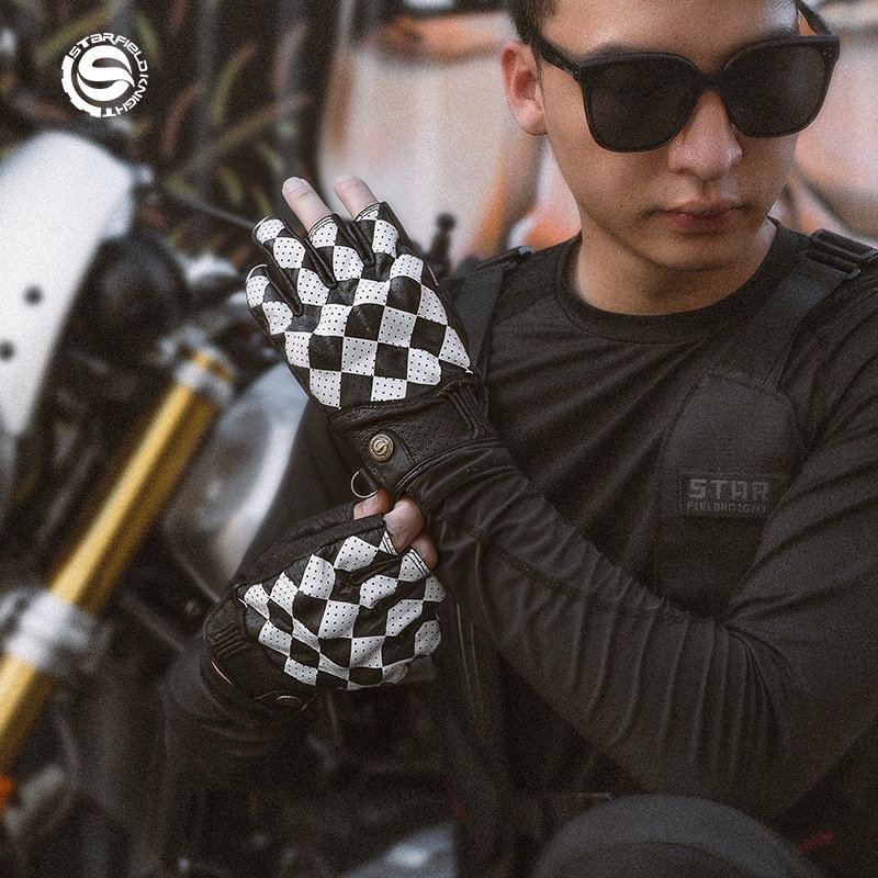 スターフィールドナイト SKG-566 夏用オートバイハーフ - Motorcycle Gear White のレビューと価格