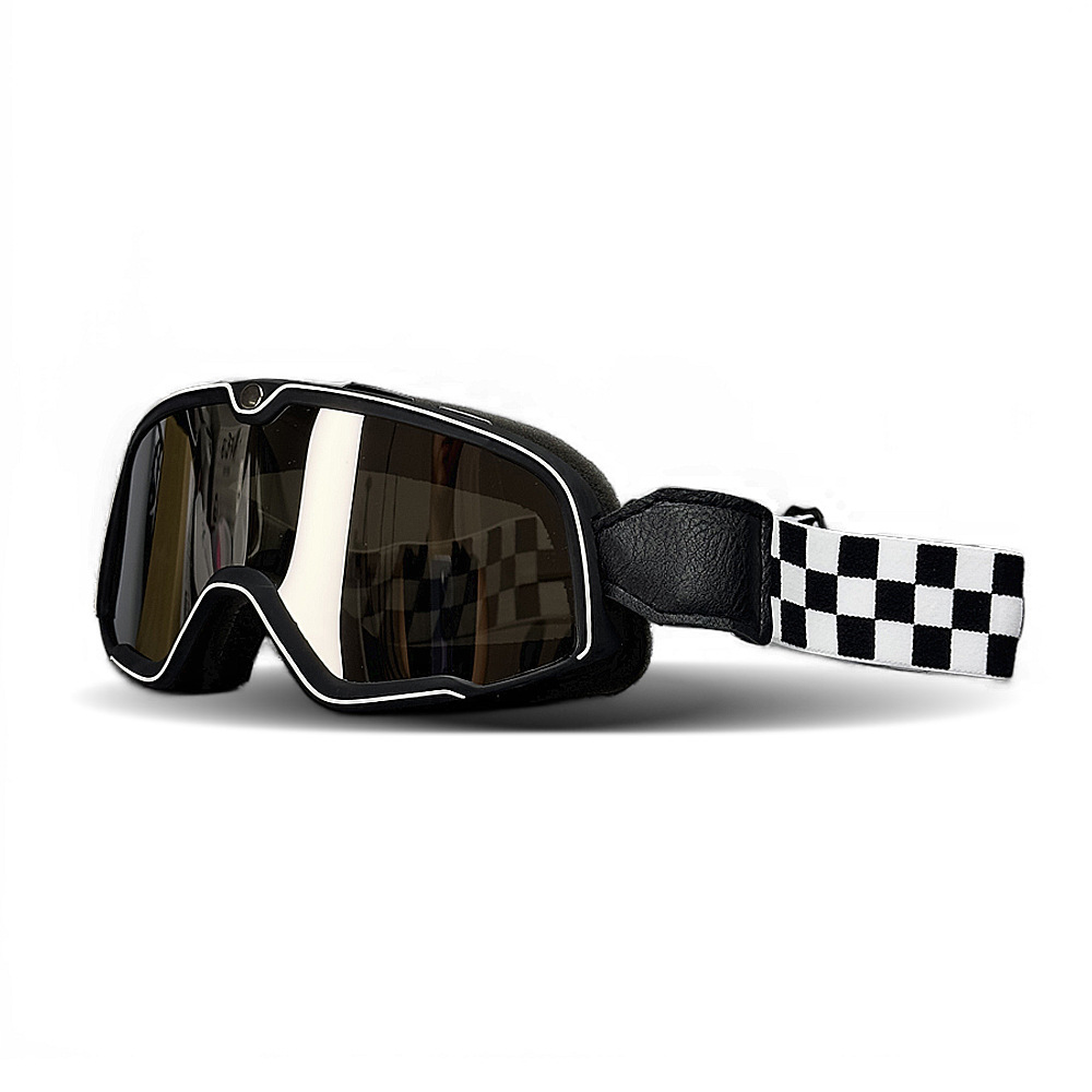 レトロオートバイヘルメットパイロットゴーグルメガネ防風モトク - Motorcycle Gear Vintage のレビューと価格
