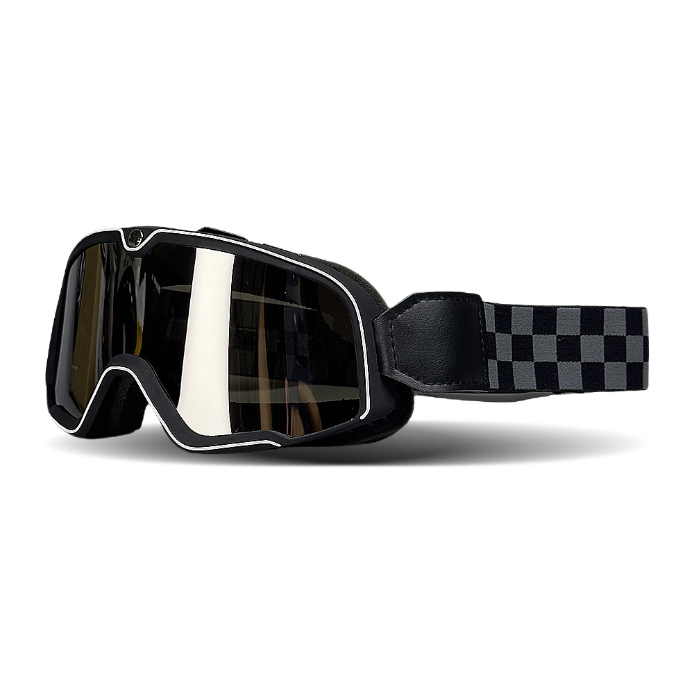 レトロオートバイヘルメットパイロットゴーグルメガネ防風モトク - Motorcycle Gear Vintage のレビューと価格