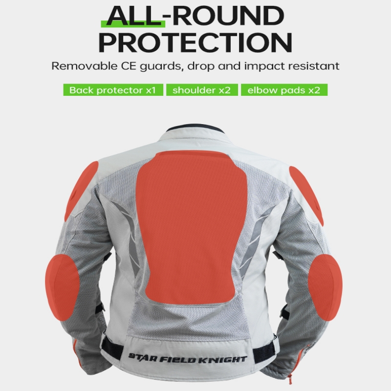 SFK グレーホワイトオートバイジャケットメンズライディング - Motorcycle Gear White のレビューと価格