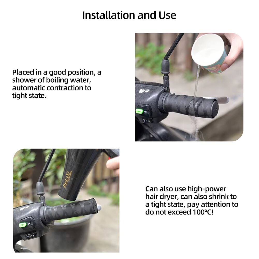 SEAMETAL オートバイハンドルバーカバーバイク熱収縮グ - Motorcycle Gear Sleeve のレビューと価格
