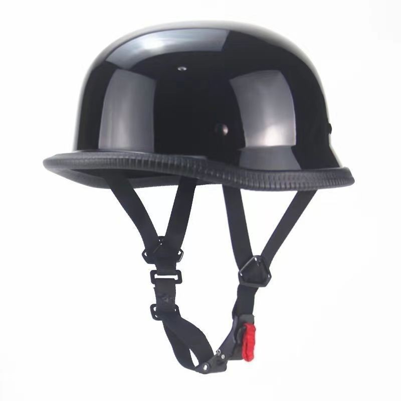 ヴィンテージオートバイクルーザーヘルメットオープンフェイスヘ - Motorcycle Gear Vintage のレビューと価格
