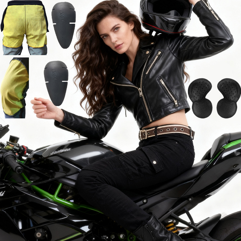 女性用ケブラー製オートバイジーンズ耐摩耗性ライディングパンツ - Motorcycle Gear Women Pants のレビューと価格