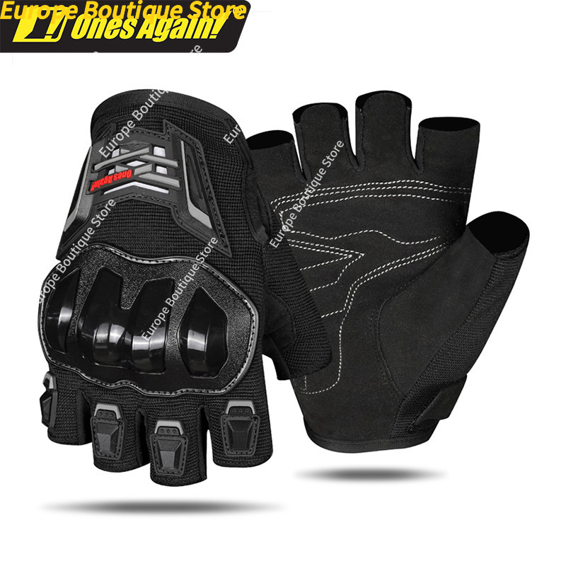 夏用通気性ハーフフィンガーオートバイグローブ、耐衝撃・滑り止 - Motorcycle Gear Sleeve のレビューと価格