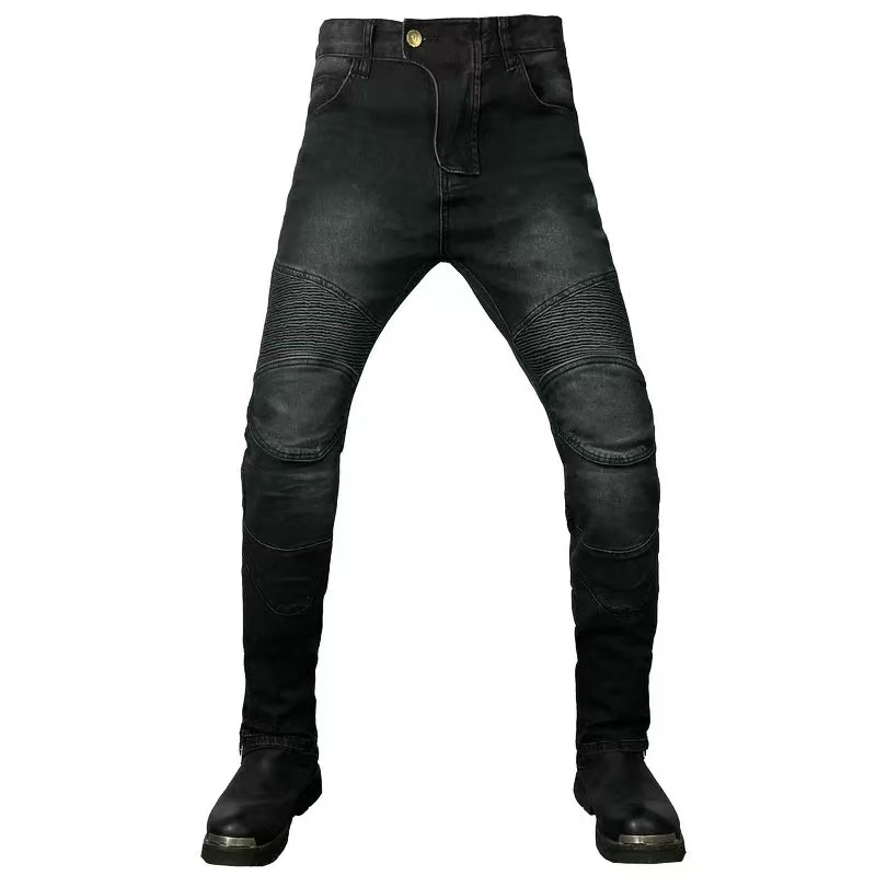 男性用の黒とグレーのモトクロスパンツ,取り外し可能な鎧,保護 - Motorcycle Gear Blue のレビューと価格