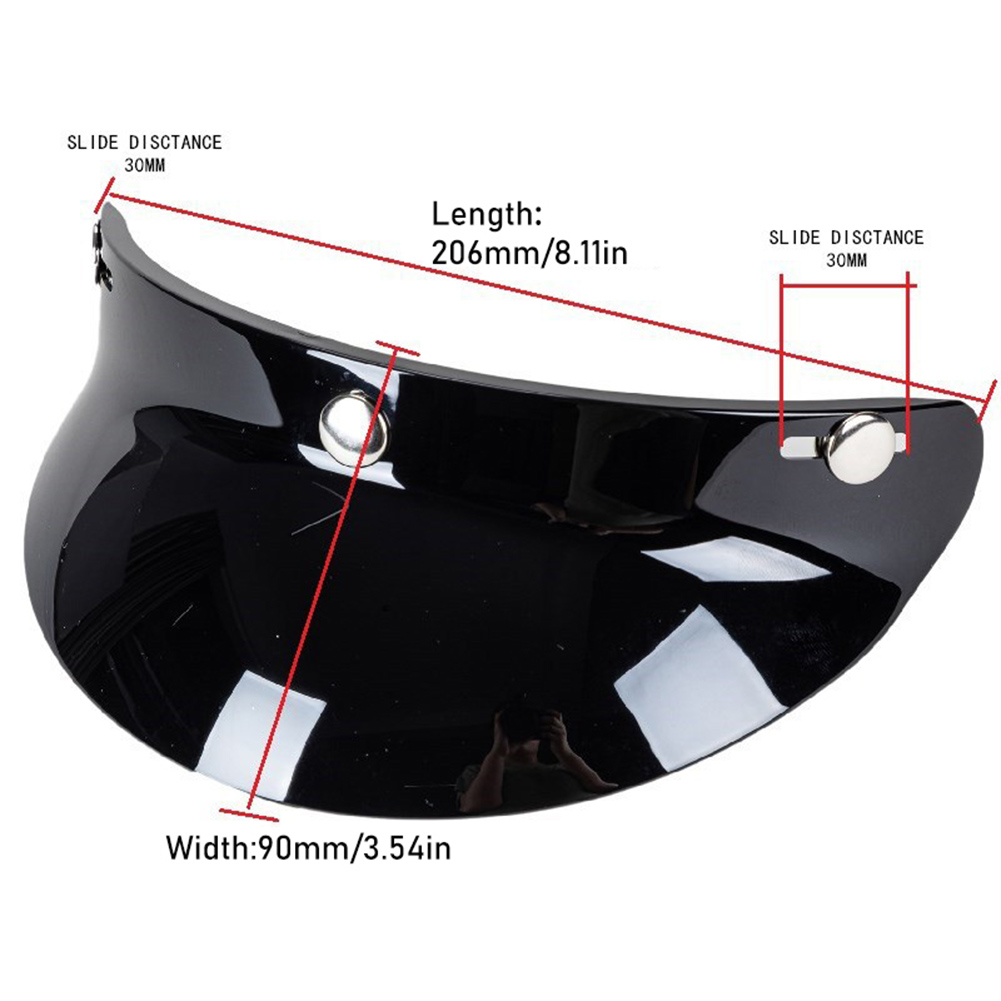 オートバイヘルメットバイザーピークシールドユニバーサル 3  - Motorcycle Gear Vintage のレビューと価格