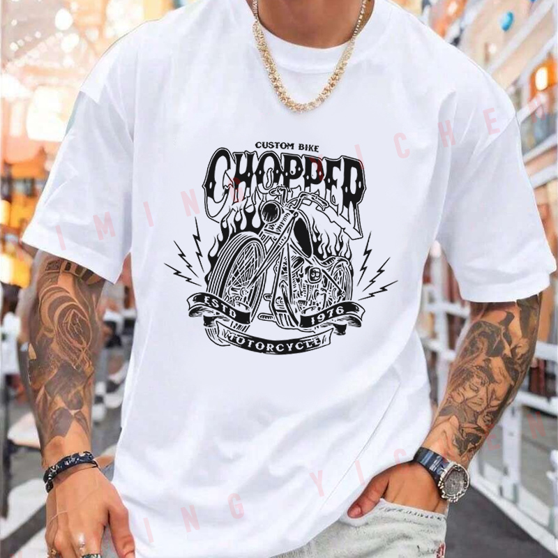 ギアカフェレーサーバイクオートバイクラブ MC Tシャツモト - Motorcycle Gear For Summer のレビューと価格