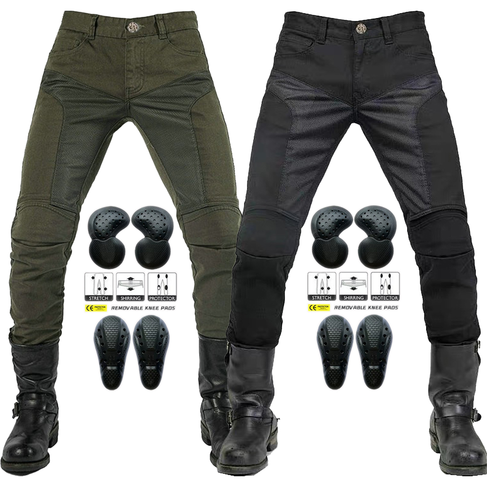 オートバイ用サマーライディングジーンズ,通気性,伸縮性,モト - Motorcycle Gear For Summer のレビューと価格