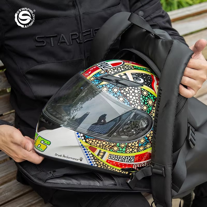 SFK 大容量オートバイヘルメットバッグ ホワイト ライディ - Motorcycle Gear White のレビューと価格