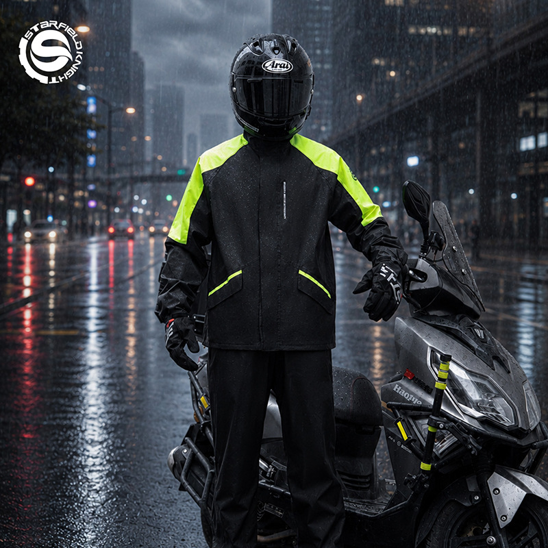男女兼用レインスーツジャケット＆パンツ 反射材付きバイク用レ - Motorcycle Gear Women Pants のレビューと価格