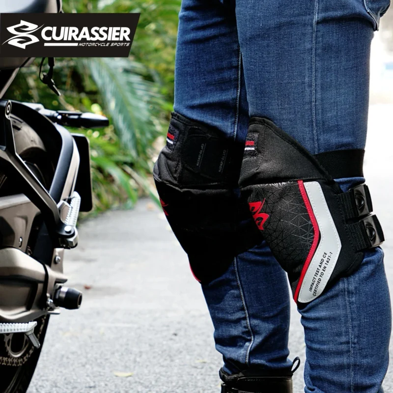 メンズオートバイライディングニーガードモトクロスギアアクセサ - Motorcycle Gear For Summer のレビューと価格