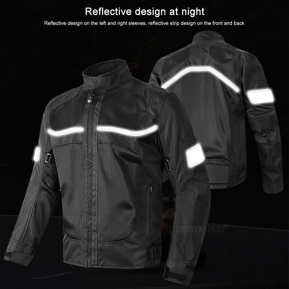 男性用反射オートバイジャケット,モトクロスジャケット,オート - Motorcycle Gear For Summer のレビューと価格